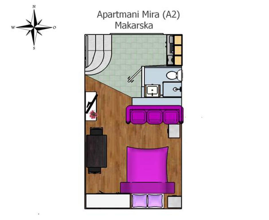Apartments Mira Makarska Cameră foto